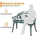 Banc de jardin en métal d'extérieur Yaheetech - N/A