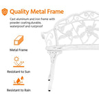 Banc de jardin en métal d'extérieur Yaheetech - N/A