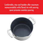 Cocotte hollandaise antiadhésive en acier inoxydable et céramique ZWILLING Clad CFX de 6 pintes